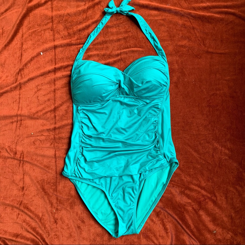 Liz Claiborne One Piece Aqua Swimsuit